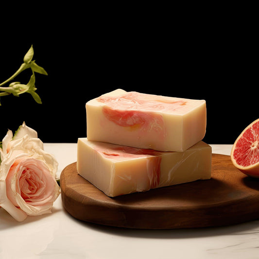 Pink Grapefruit Rose Geranium Soap Bar - Bowtied Farmer